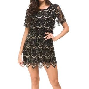 Women's Sequin Fringe 1920 Dress Great Gatsby 20s Theme